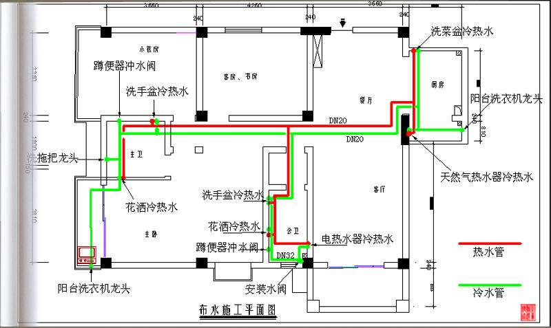 装修水电图纸_装修水电图纸_套房水电图纸