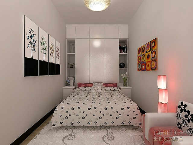 小卧室如何布置痴间 4款小户型卧室进门低矮空间利用装修效果图
