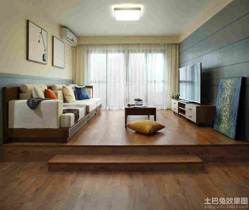 如果你家客厅够大,是可以的作一个榻榻米,如果房间本身就更小,那么久