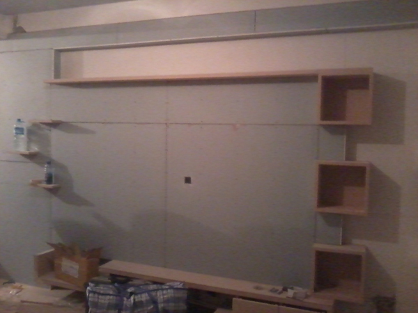 木工石膏板电视墙造型背景墙效果图